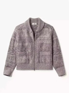 Buck Mason Grey Feather Heritage Wool Shawl Cardigan